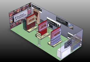 上海2008国际零售业展览会 某美国公司展位效果图技术解析与SolidWorks 2008应用交流